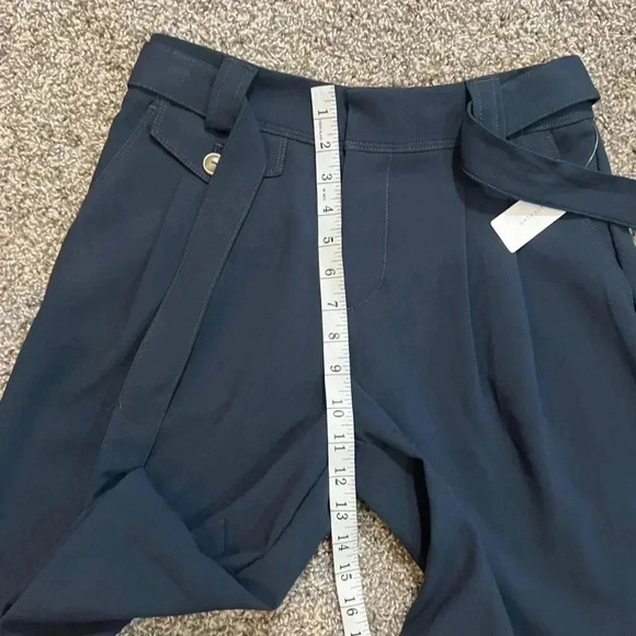MAEVE ANTHROPOLOGIE TROUSER SHORTS NAVY BLUE RELAXED POCKETS SIZE 0 XSMALL NWT - Picture 11 of 14